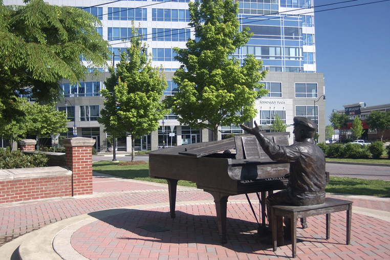Owen Bradley Park statue on Music Row
